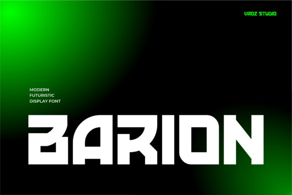 Barion: The Futuristic Display Font for Bold Visuals