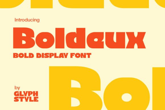 Boldeux: A Bold Display Font for Modern Design