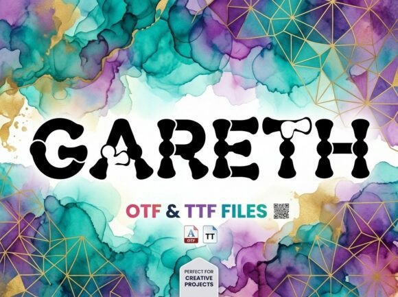 Gareth: The Eccentric Display Font for Modern Branding
