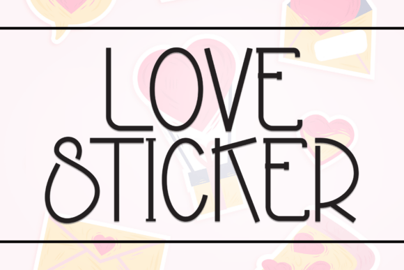 Love Sticker: A Playful Font for Creative Designs