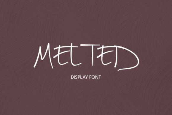 Melted: The Unconventional Font for Bold Visual Design