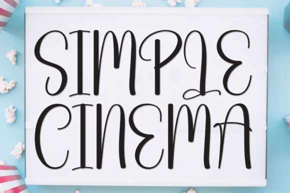 Simple Cinema: A Charming Display Font for Delightful Design